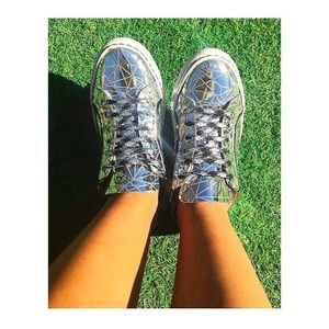 NEW IN BOX Emme Cadeau Sneakers Aidan Mirror Mirror Metallic sneakers Size 6